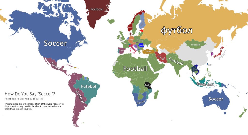 soccer vs football map