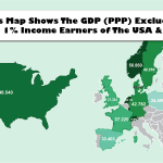 This Map Shows The GDP (PPP) Excluding The Top 1% Income Earners of The USA & Europe