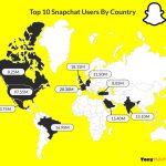 snapchat users by country map world