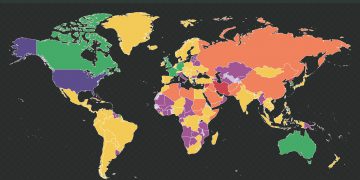 This map shows US allies and enemies