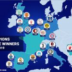 Map European Champions League Winners