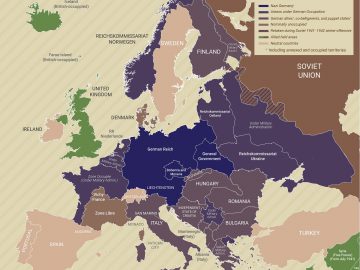 world war 2 map europe 1941 1942 nazi germany at height