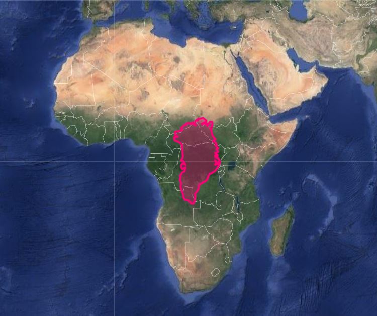 greenland versus africa map