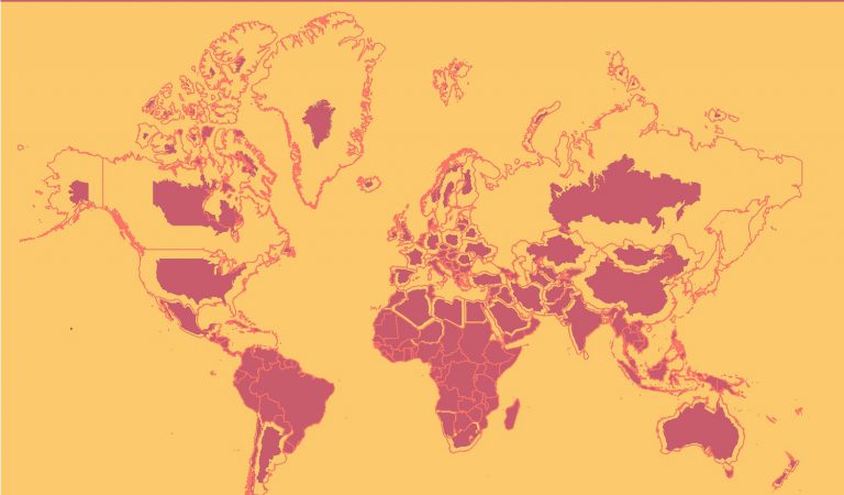 Mercator Vs The True Size of Each Country Mercator Vs The True Size of Each Country