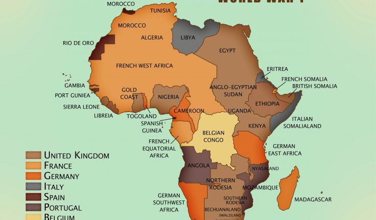 Map Of Colonized Africa In 1914